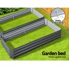 Garden Bed 2PCS Galvanised Steel Raised Planter – 210x90x30 cm