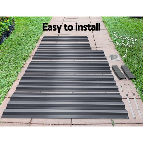 Garden Bed 2PCS Galvanised Steel Raised Planter – 150x90x30 cm