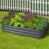 Garden Bed 2PCS Galvanised Steel Raised Planter – 150x90x30 cm