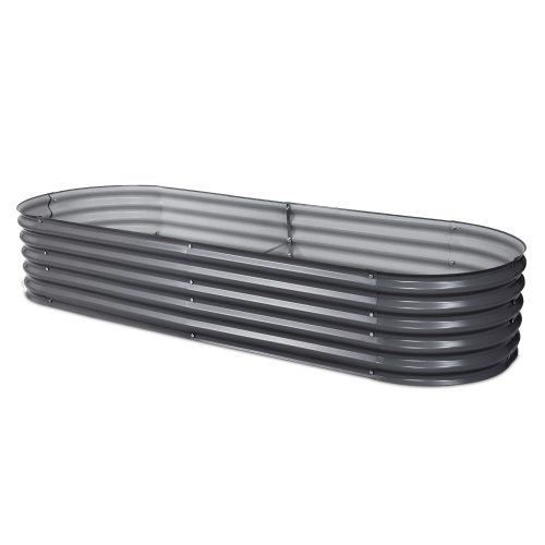 Galvanised Raised Garden Bed Steel Instant Planter – 240x80x42 cm