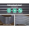 Galvanised Raised Garden Bed Steel Instant Planter – 240x80x42 cm