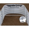 Galvanised Raised Garden Bed Steel Instant Planter – 240x80x42 cm