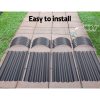 Galvanised Raised Garden Bed Steel Instant Planter – 240x80x42 cm