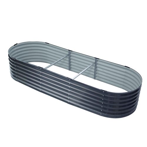 Galvanised Raised Garden Bed Steel Instant Planter – 240x80x42 cm