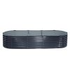 Galvanised Raised Garden Bed Steel Instant Planter – 240x80x42 cm
