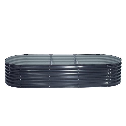 Galvanised Raised Garden Bed Steel Instant Planter – 240x80x42 cm
