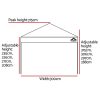 Gazebo Pop Up Marquee Outdoor Tent Folding Wedding Gazebos