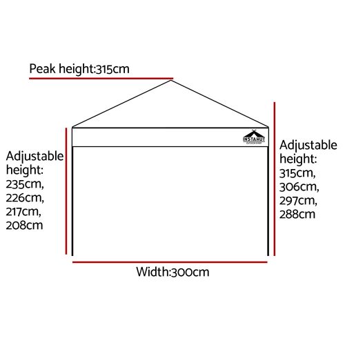 Gazebo Pop Up Marquee Outdoor Tent Folding Wedding Gazebos