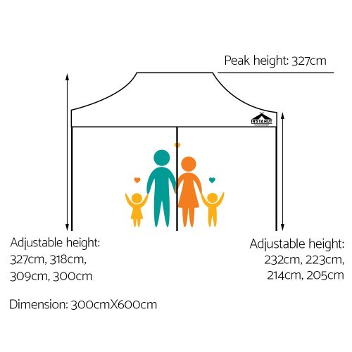 Gazebo Pop Up Marquee Outdoor Tent Folding Wedding Gazebos