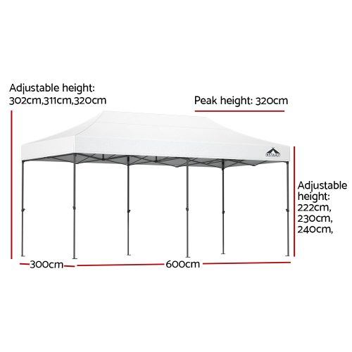 Gazebo Pop Up Marquee Outdoor Tent Folding Wedding Gazebos