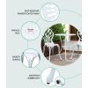 3PC Outdoor Setting Cast Aluminium Bistro Table Chair Patio – White