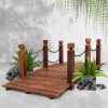 Garden Decor Outdoor Ornament Wooden Bridge Chain 160cm