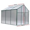 Greenhouse Aluminium Polycarbonate Green House Garden Shed – 1.9×1.9 m