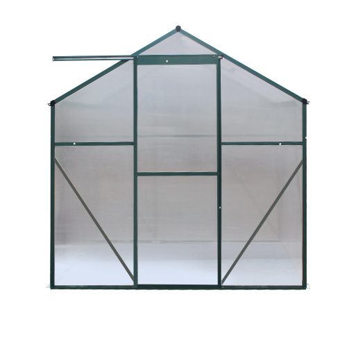 Greenhouse Aluminium Polycarbonate Green House Garden Shed – 1.9×1.9 m