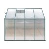 Greenhouse Aluminium Polycarbonate Green House Garden Shed – 2.52×1.27 m