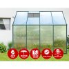 Greenhouse Aluminium Polycarbonate Green House Garden Shed – 2.52×1.27 m