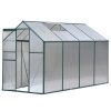 Greenhouse Aluminium Polycarbonate Green House Garden Shed – 2.52×1.9 m