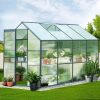 Greenhouse Aluminium Polycarbonate Green House Garden Shed – 2.52×1.9 m