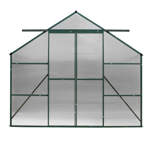 Greenhouse Aluminium Polycarbonate Green House Garden Shed – 5.1×2.44 m