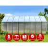 Greenhouse Aluminium Polycarbonate Green House Garden Shed – 5.1×2.44 m