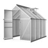 Greenhouse Aluminium Green House Polycarbonate Garden Shed – 242×190 cm