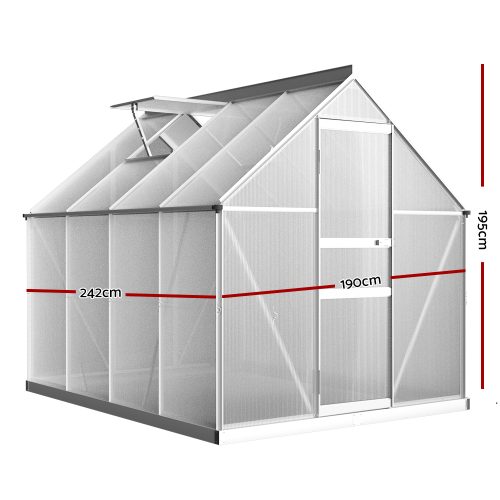 Greenhouse Aluminium Green House Polycarbonate Garden Shed