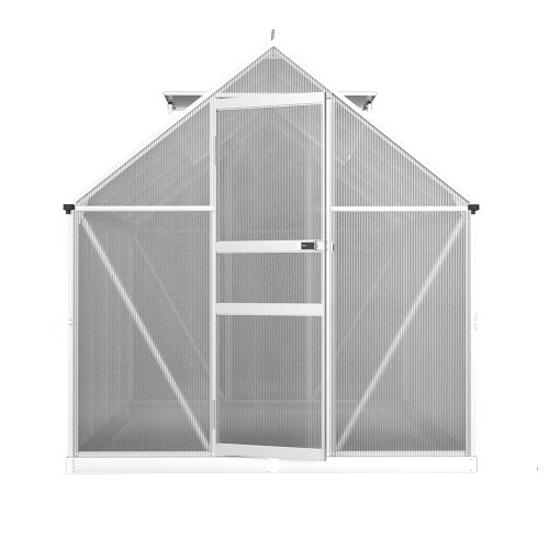 Greenhouse Aluminium Green House Polycarbonate Garden Shed – 242×190 cm