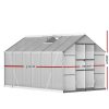 Greenhouse Aluminium Green House Polycarbonate Garden Shed – 370×250 cm