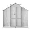 Greenhouse Aluminium Green House Polycarbonate Garden Shed – 370×250 cm