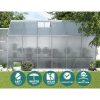 Greenhouse Aluminium Green House Polycarbonate Garden Shed – 370×250 cm