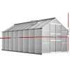 Greenhouse Aluminium Green House Polycarbonate Garden Shed – 470×250 cm