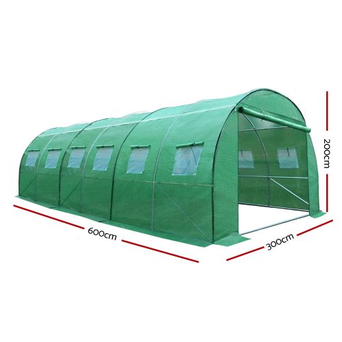 Greenhouse Garden Shed Green House Polycarbonate Storage – 6x3x2 m