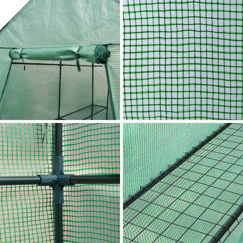 Greenhouse Garden Shed Green House 1.9X1.2M Storage Plant Lawn – Green