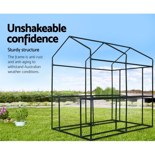 Greenhouse Garden Shed Green House 1.9X1.2M Storage Plant Lawn – Green