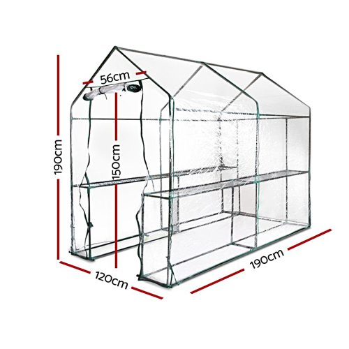 Greenhouse Garden Shed Green House 1.9X1.2M Storage Plant Lawn