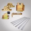 Roller Guide Gate Opener Track Stopper Sliding Hardware Accessories Kit