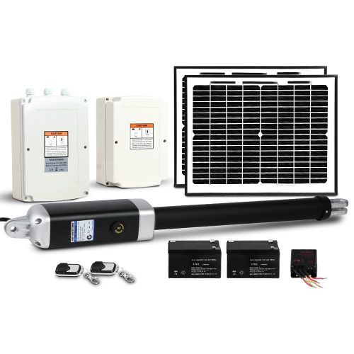 Swing Gate Opener Automatic Electric Solar Power Remote Control – 600KG 5.5M 20w