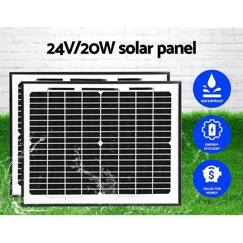 Swing Gate Opener Automatic Electric Solar Power Remote Control – 600KG 5.5M 20w