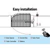 Swing Gate Opener Automatic Electric Solar Power Remote Control – 600KG 5.5M 20w