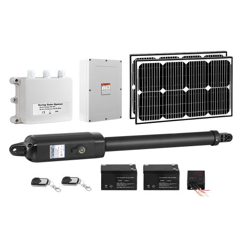 Swing Gate Opener Automatic Electric Solar Power Remote Control – 600KG 5.5M 40w