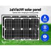 Swing Gate Opener Automatic Electric Solar Power Remote Control – 600KG 5.5M 40w