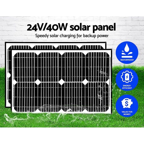 Swing Gate Opener Automatic Electric Solar Power Remote Control – 600KG 5.5M 40w