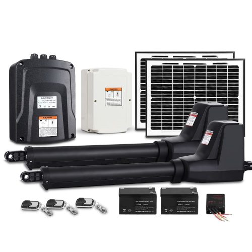 Automatic Electrical Swing Gate Opener Kit – 1000KG 11M Double Arms 20W Solar