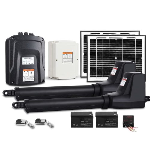 Automatic Electrical Swing Gate Opener Kit – 1000KG 11M Double Arms 20W Solar
