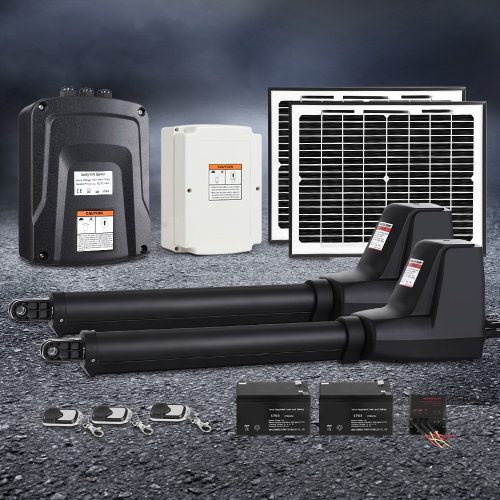 Automatic Electrical Swing Gate Opener Kit – 1000KG 11M Double Arms 20W Solar