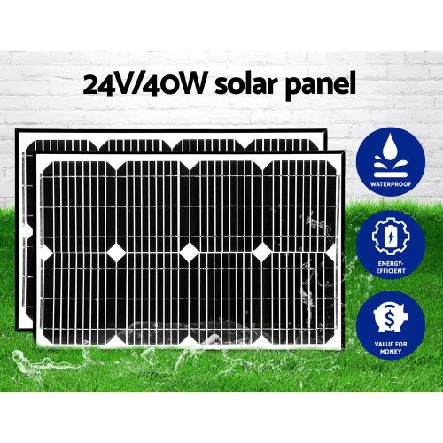 Automatic Electrical Swing Gate Opener Kit – 1000KG 11M Double Arms 40W Solar