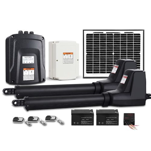 Automatic Electrical Swing Gate Opener Kit – 1000KG 9M Double Arms 10W Solar
