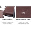 Outdoor Swing Chair Hammock 3 Seater Garden Canopy Bench Seat Backyard – Brown