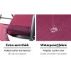 Outdoor Swing Chair Hammock 3 Seater Garden Canopy Bench Seat Backyard – Wine Red