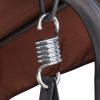 Outdoor Swing Chair Hammock 3 Seater Garden Canopy Bench Seat Backyard – Coffee